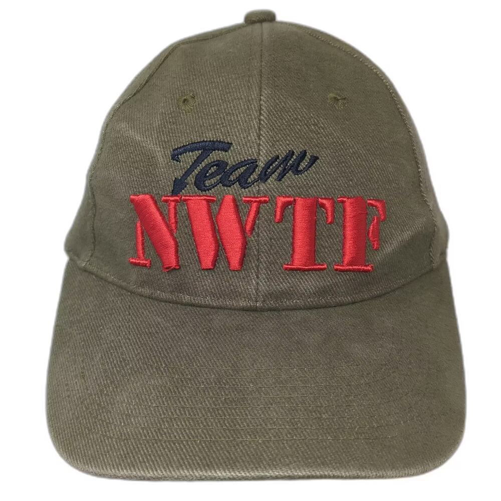 Empire Team NWTF Baseball Cap Green Red One Size Camo Underbrim Strapback Hat